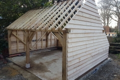 Oak Garage and Cladding, Ready for Tiling